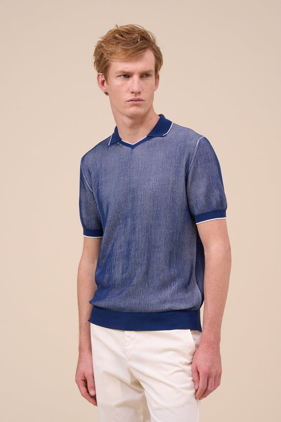 Fedeli Crios Tropico Vanisé Cotton Linen V-neck DIMGRAY