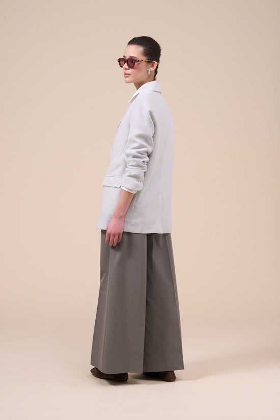 Fedeli Demetra Linen Blend Net Jacket LIGHTSTEELBLUE