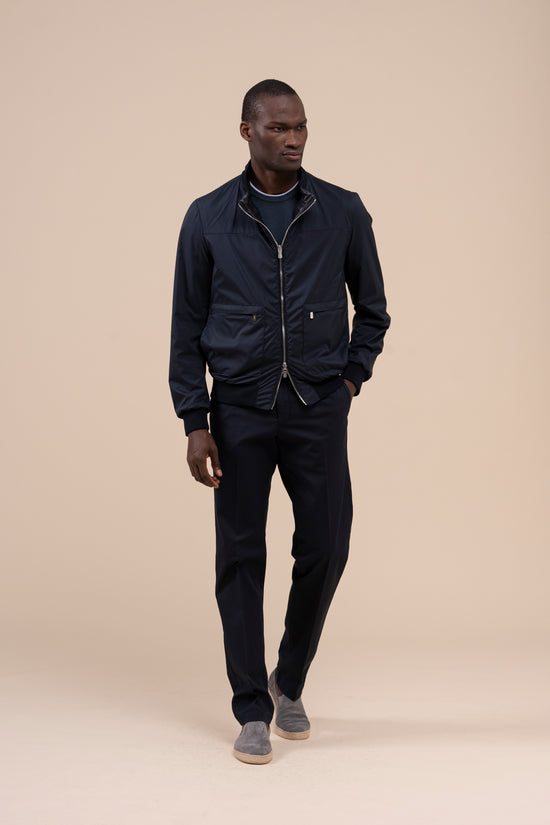 Fedeli Denver Nappa And Airstop Reversible Jacket MIDNIGHTBLUE