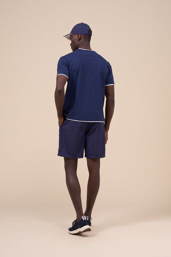 Fedeli Duo Jersey Mélange Short Sleeve T-Shirt DIMGRAY