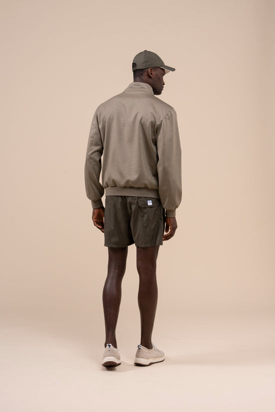 Fedeli Edy Jersey Wool 140 And Airstop Reversible Jacket DARKOLIVEGREEN