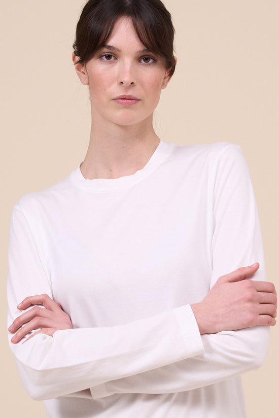 Fedeli Extreme Organic Cotton Long Sleeve T-Shirt WHITE