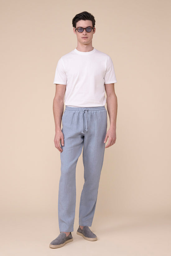 Fedeli Bonifacio Linen Pants WHITE