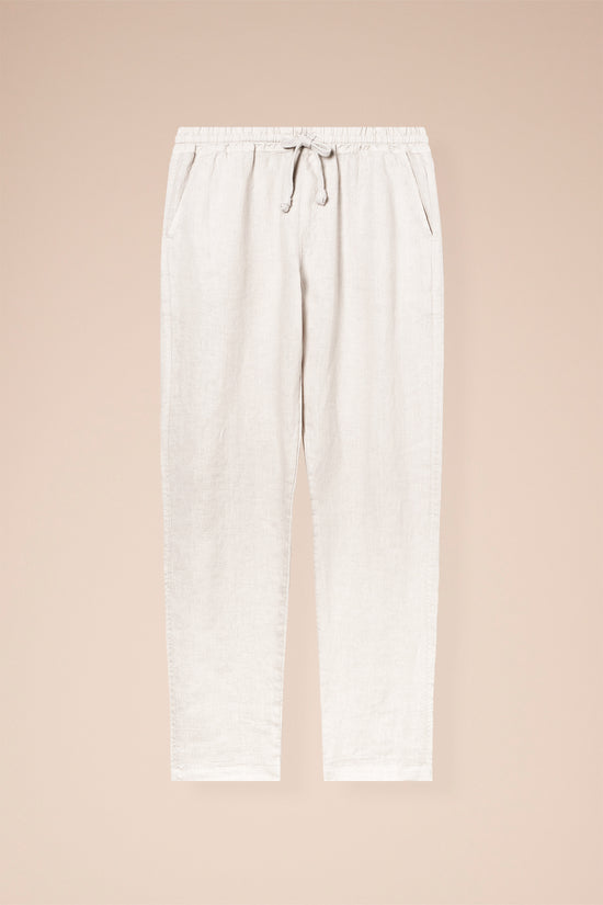 fedeli Bonifacio Linen Pants WHITE