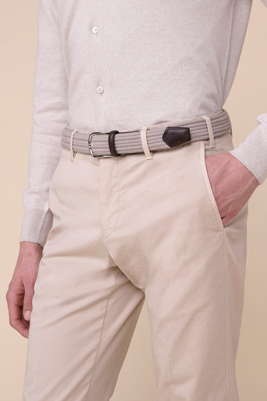 Fedeli Braided Elastic Cotton Belt DARKOLIVEGREEN