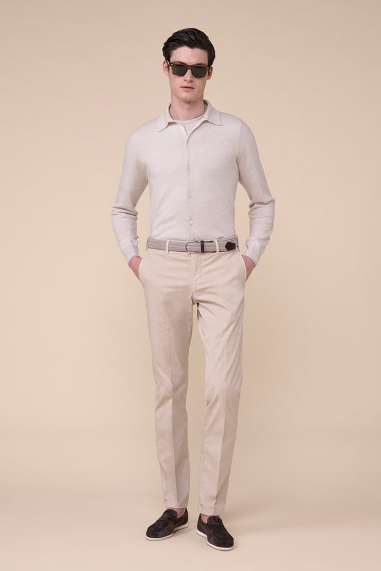 Fedeli Braided Elastic Cotton Belt DARKOLIVEGREEN