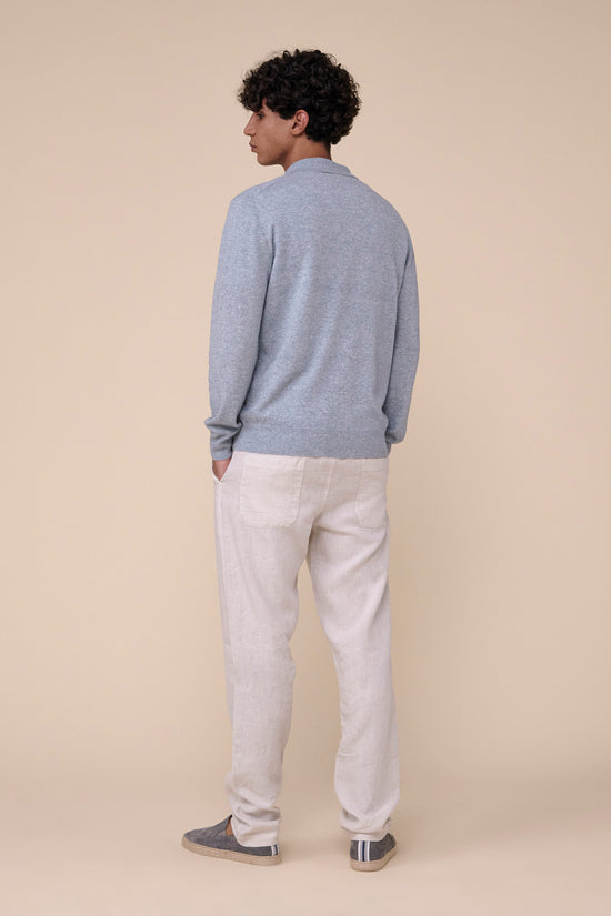 Fedeli Cashmere And Linen Long Sleeve Shirt SAND