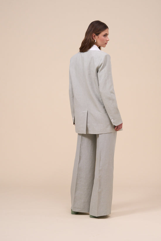 Fedeli Demetra Delavè Linen Jacket DARKOLIVEGREEN