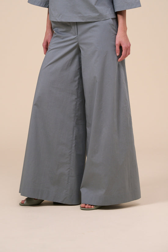 Fedeli Elena Cotton Silk Pants DARKOLIVEGREEN