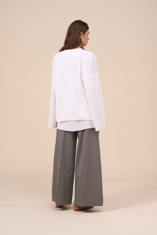 Fedeli Etere Cotton Breeze Knitted Jacket WHITE