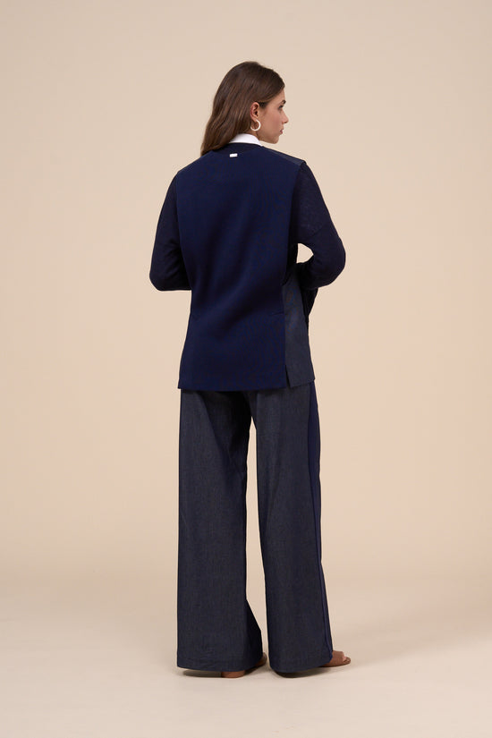 Fedeli Febe Denim Sleeveless Jacket MIDNIGHTBLUE