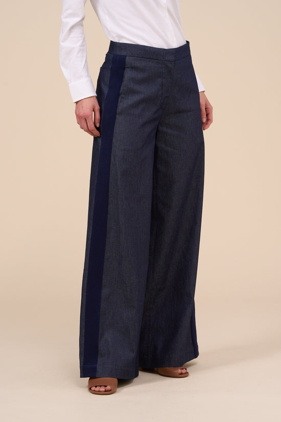 Fedeli Gaia Denim Flared Pants MIDNIGHTBLUE