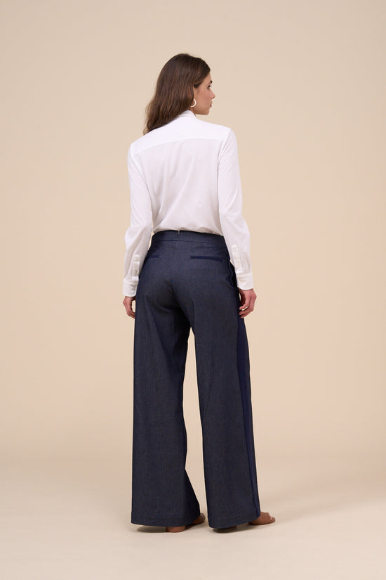 Fedeli Gaia Denim Flared Pants MIDNIGHTBLUE