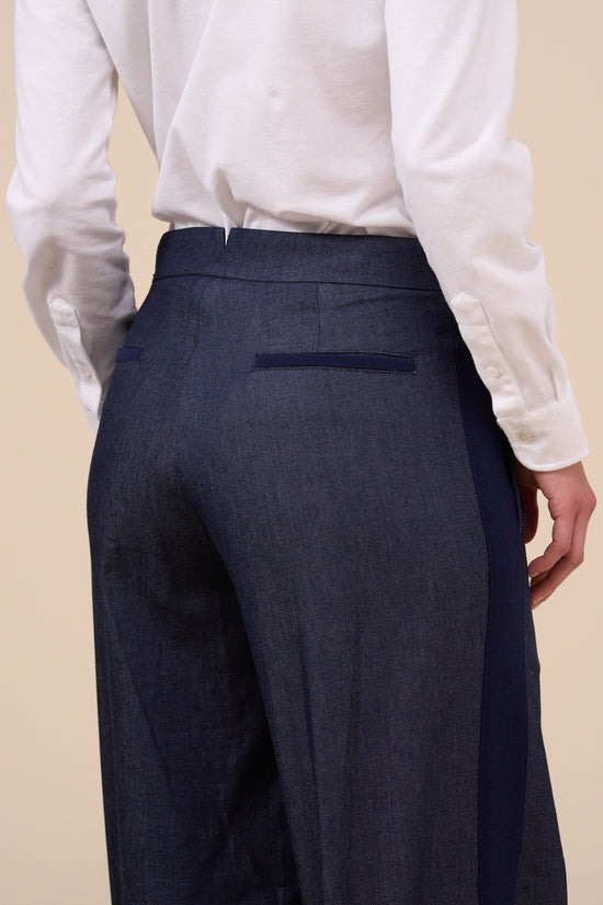 Fedeli Gaia Denim Flared Pants MIDNIGHTBLUE