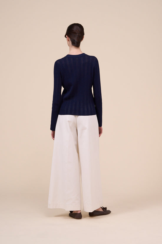 Fedeli Galatea Cotton Breeze Cardigan MIDNIGHTBLUE