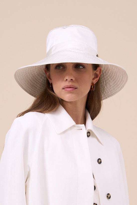 fedeli Keope Tecno Satin Fisher Cap WHITE