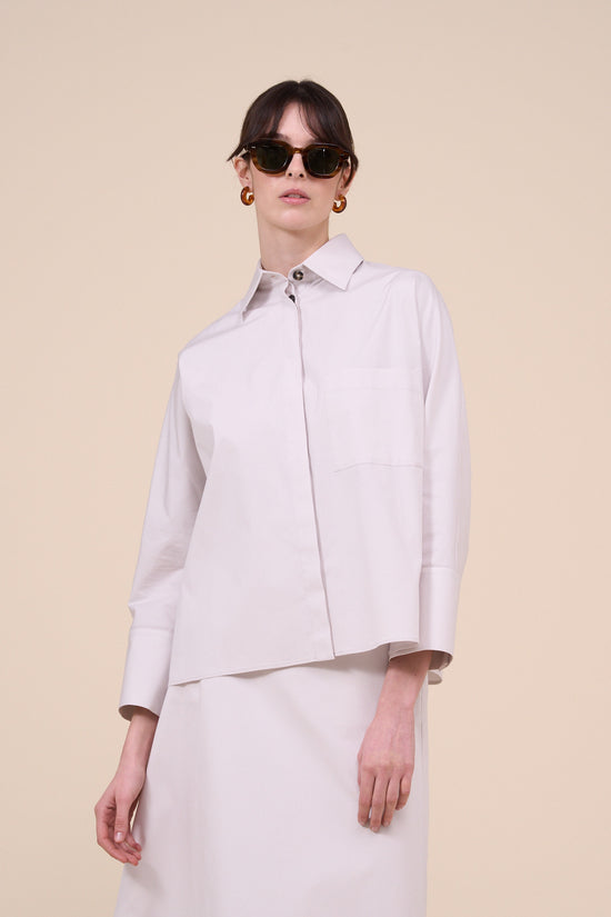 fedeli Letizia Stretch Cotton Shirt SAND