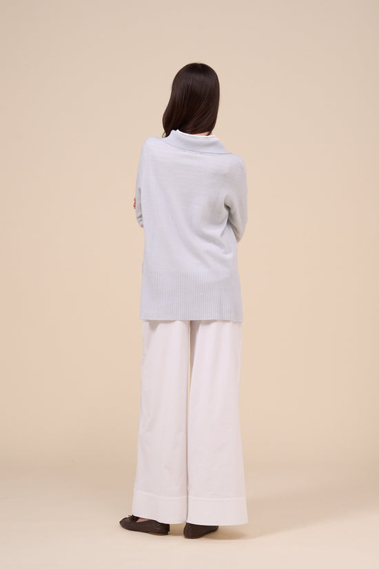 Fedeli Niche Cashmere Persia Knitted Polo WHITE