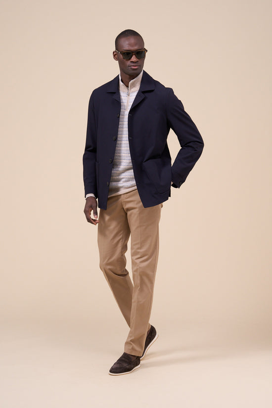 Fedeli Oxford Nylon Flex Jacket MIDNIGHTBLUE