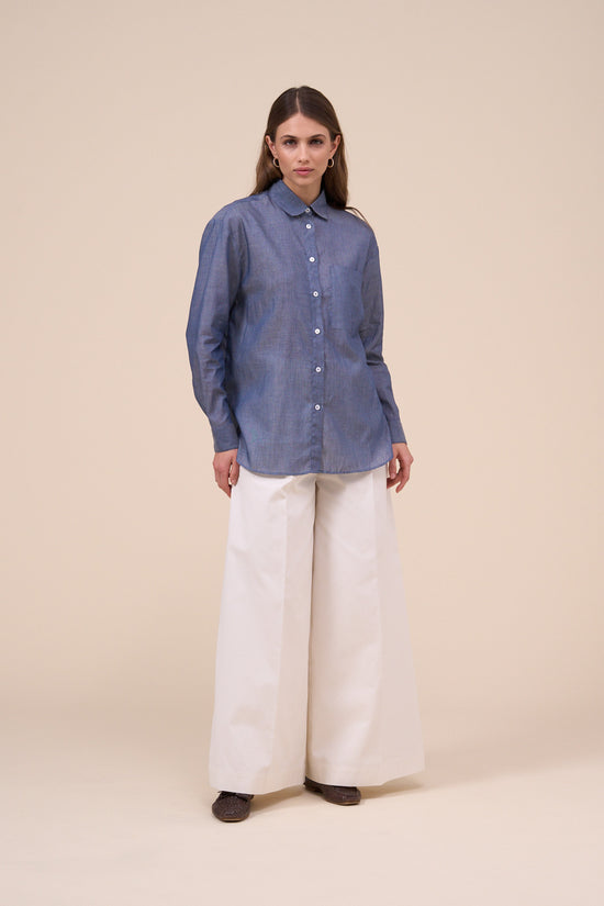 Fedeli Palmaria Denim Light Shirt MIDNIGHTBLUE