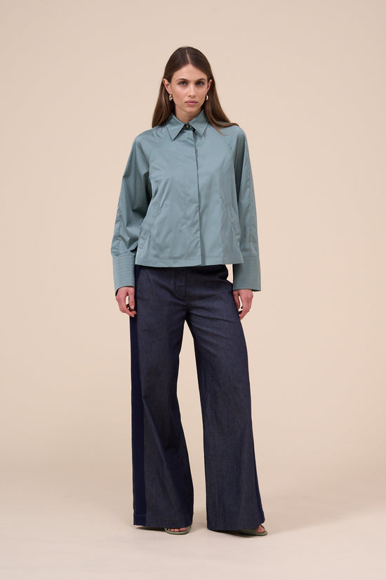 Fedeli Tiche Tecno Satin Jacket DARKOLIVEGREEN