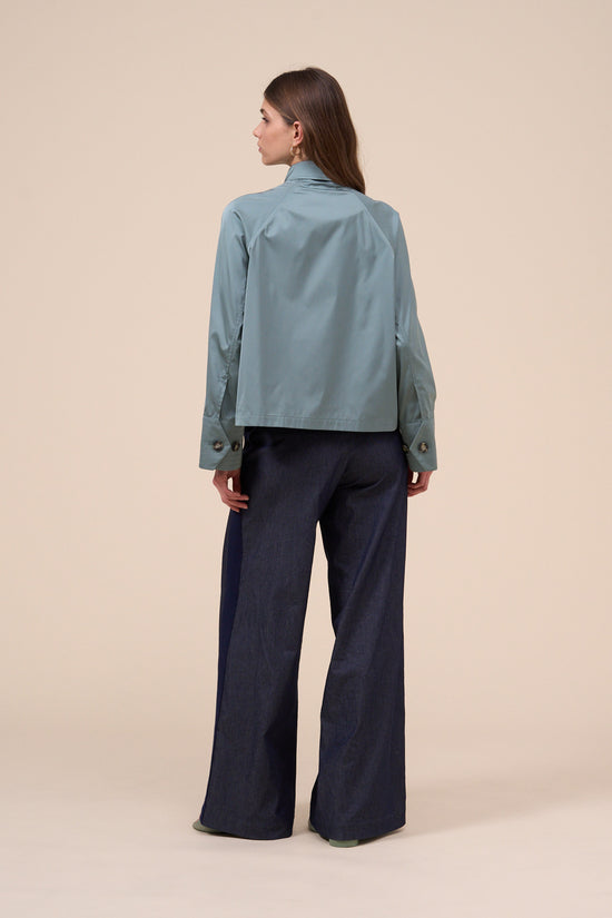 Fedeli Tiche Tecno Satin Jacket DARKOLIVEGREEN