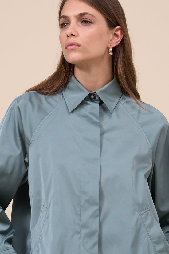 Fedeli Tiche Tecno Satin Jacket DARKOLIVEGREEN