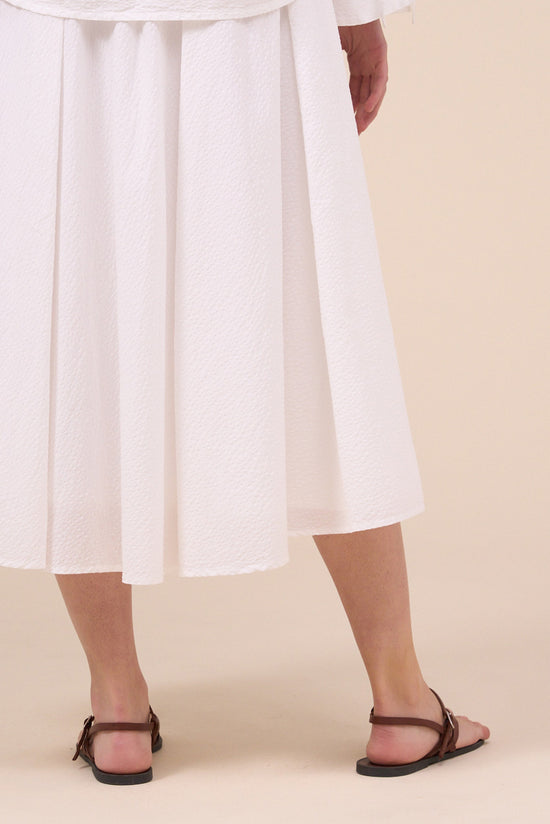 Fedeli Venere Seerstripe Skirt WHITE