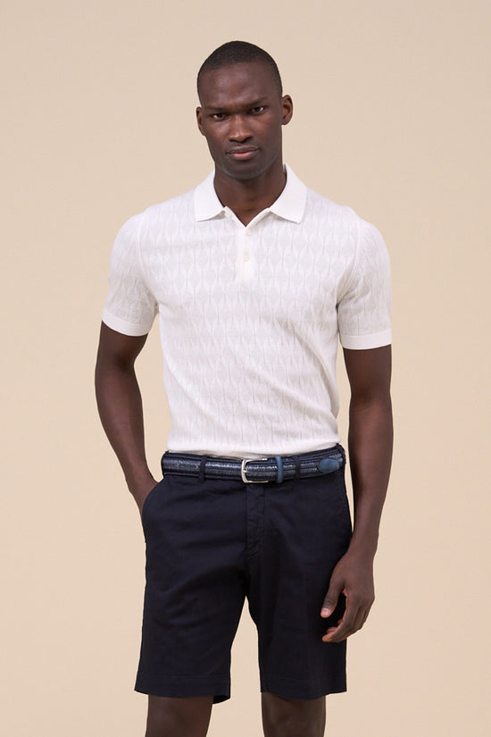 Fedeli Woven Linen Belt - Midnight Blue MIDNIGHTBLUE