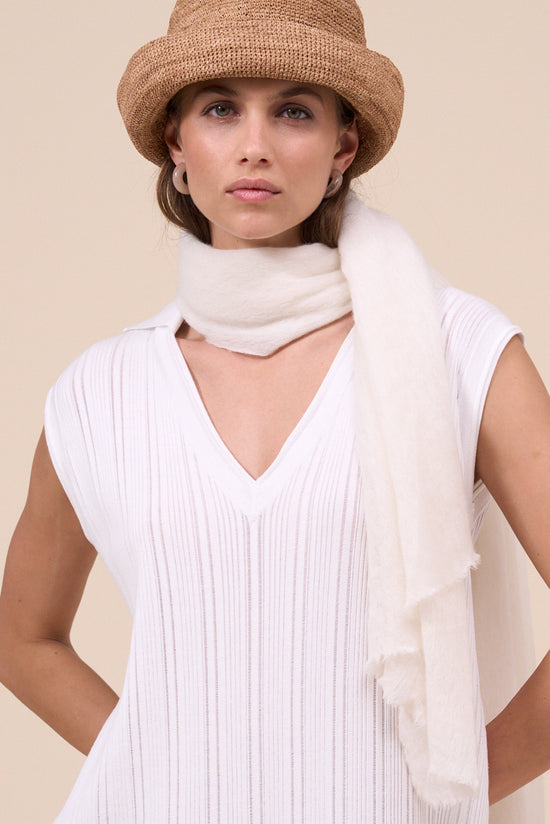 Fedeli Yeti Cashmere Scarf MIDNIGHTBLUE