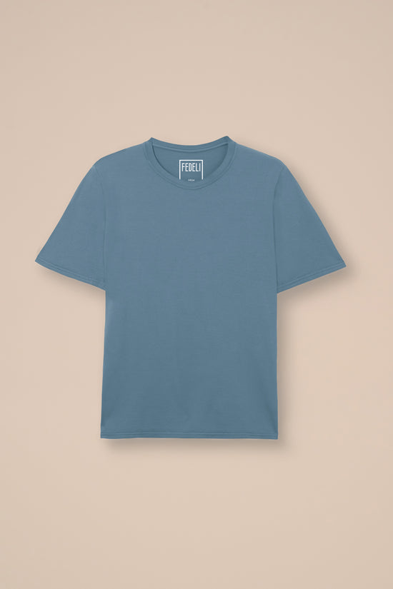 fedeli Gary Dry Jersey Dusty Short Sleeve T-shirt CORNFLOWERBLUE
