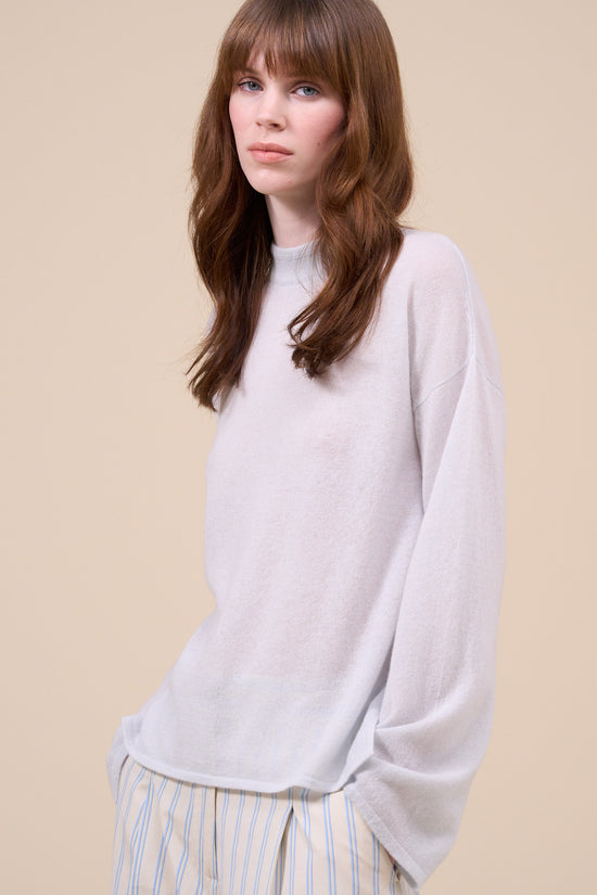Fedeli Lete Superlight Cashmere Crewneck LIGHTSTEELBLUE