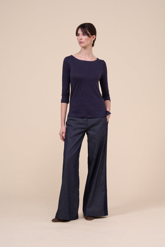 Fedeli Luna Linen Flex Three-quarter Sleeve T-Shirt PINK