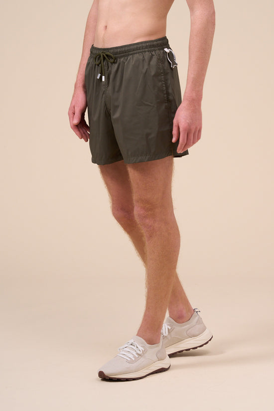 Fedeli Madeira - The Iconic Swim Trunk - Solid Iconic Colors DARKOLIVEGREEN