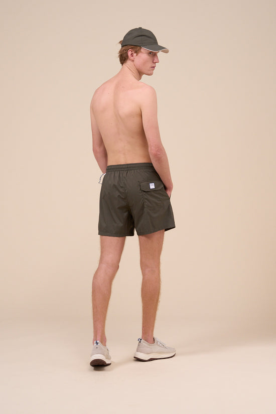Fedeli Madeira - The Iconic Swim Trunk - Solid Iconic Colors DARKOLIVEGREEN