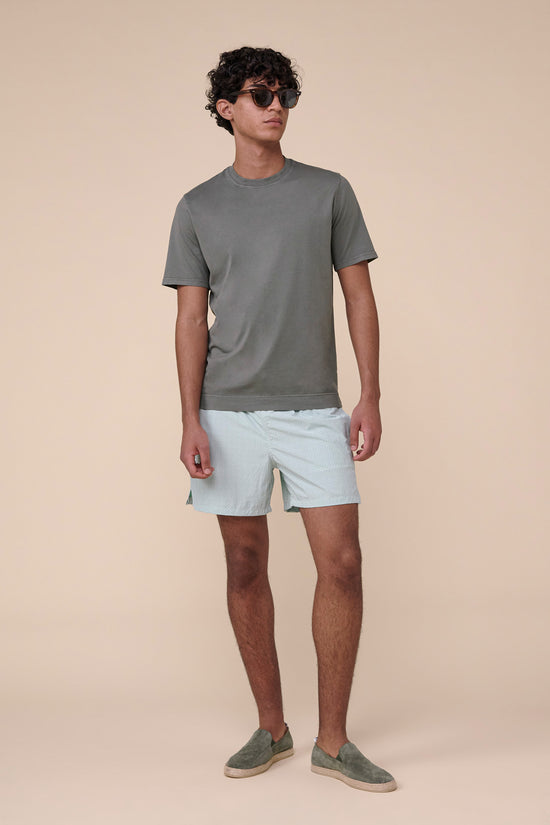 fedeli Madeira - The Sakar Swim Trunk - Flowers And Dots Pattern GREEN