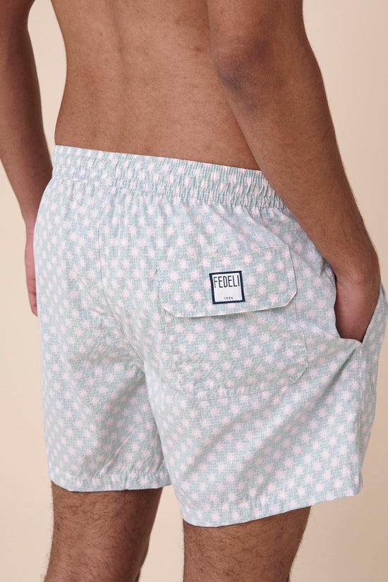 Fedeli Madeira - The Sakar Swim Trunk - Stars Pattern GREEN
