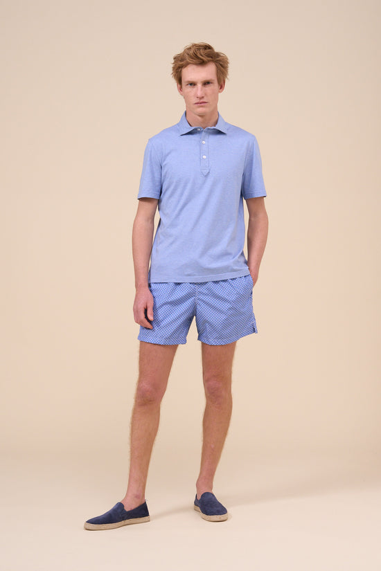 fedeli Madeira - The Sustainable Swim Trunk - Circles Pattern MEDIUMBLUE