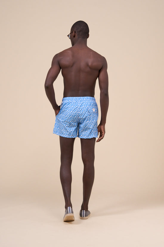 Fedeli Madeira - The Sustainable Swim Trunk - Marine Animals Pattern MIDNIGHTBLUE