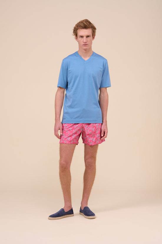 fedeli Madeira - The Sustainable Swim Trunk - Ray Pattern LIGHTCORAL fedeli Madeira - The Sustainable Swim Trunk - Ray Pattern LIGHTCORAL