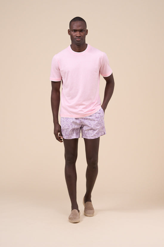 fedeli Madeira - The Sustainable Swim Trunk - Sakura Flowers Pattern MEDIUMPURPLE