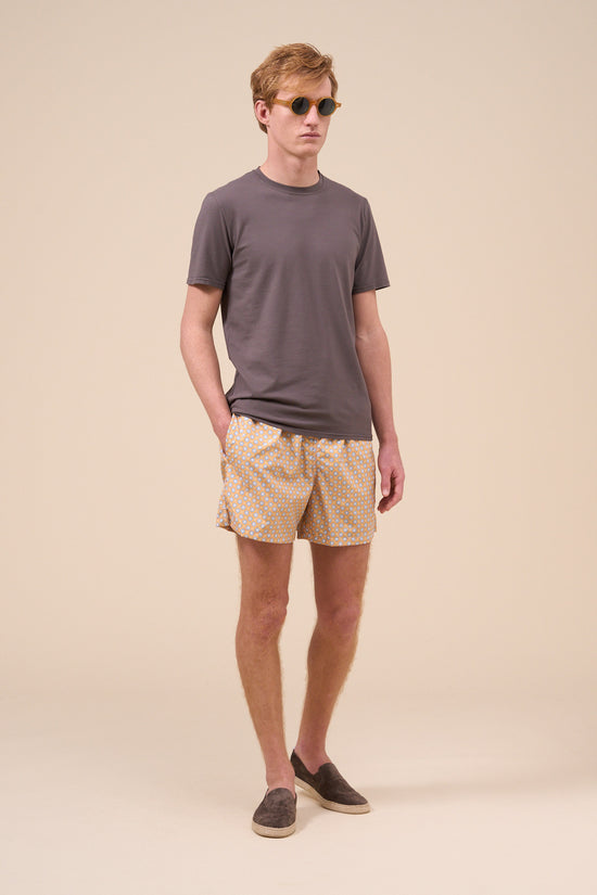 fedeli Madeira - The Sustainable Swim Trunk - Stars Pattern ORANGE fedeli Madeira - The Sustainable Swim Trunk - Stars Pattern ORANGE