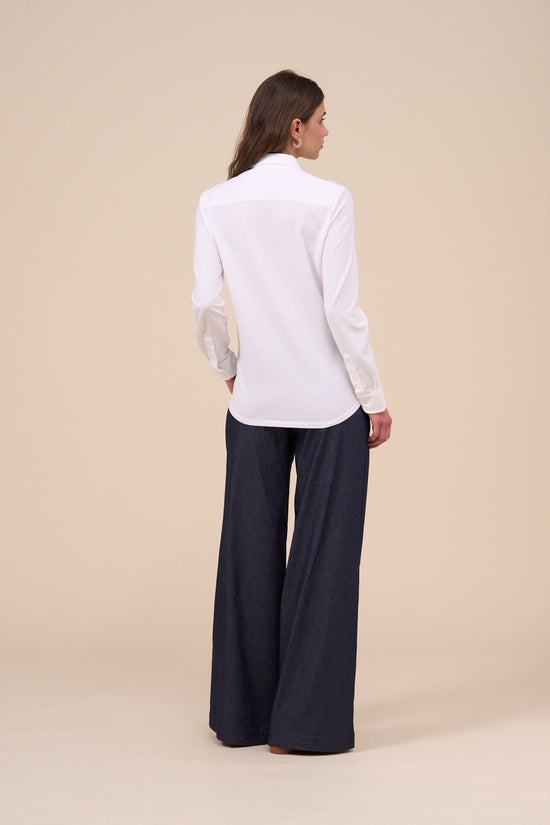 Fedeli New Fenice Organic Piquet Long Sleeve Shirt LIGHTCORAL