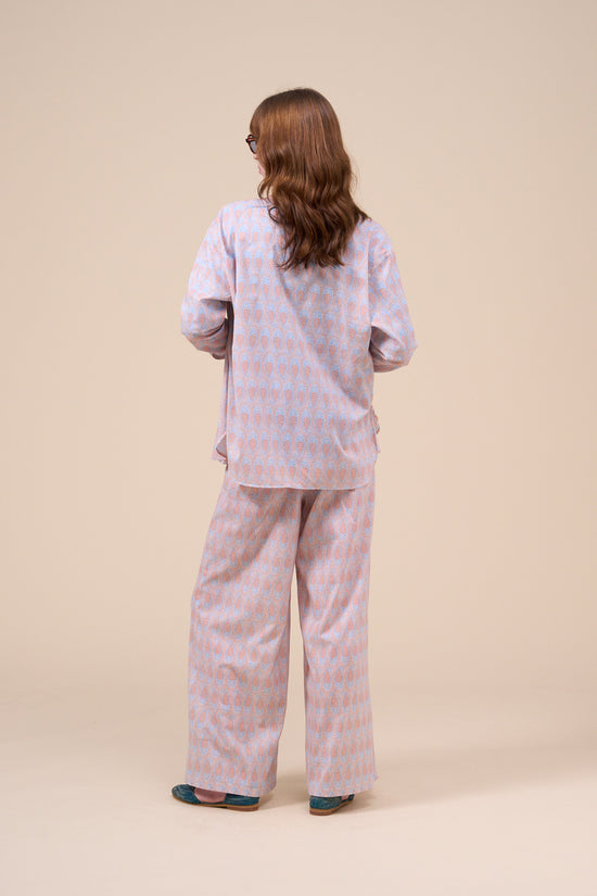 Fedeli Palmaria Printed Cotton Voile Shirt - Paisley Pattern ORANGE