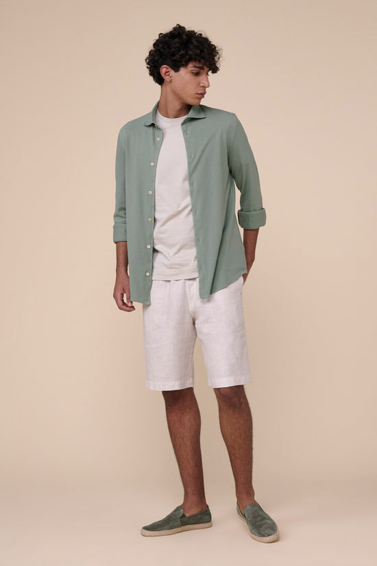Fedeli Steve Piquet Organic Cotton Shirt LIGHTGREEN