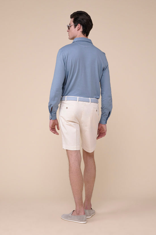 Fedeli Zero Organic Cotton Long Sleeve Polo LIGHTGREEN