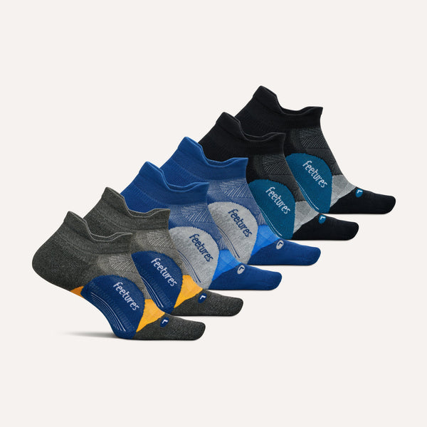 feetures Elite Light Cushion Tab 6 Pack mint lights mix