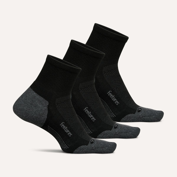 Feetures Elite Max Cushion Quarter 3 Pack White Mix