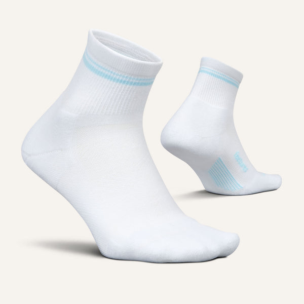 Feetures Elite Max Cushion Quarter Limited Edition Stripe White Stripe