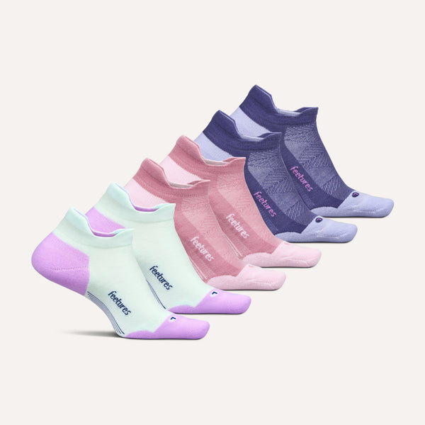 feetures Elite Max Cushion Tab 6 Pack mint lights mix